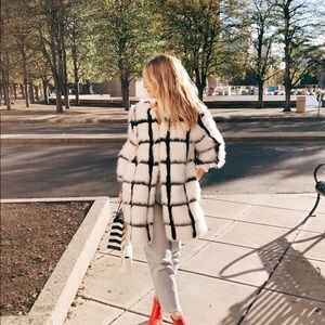 faux fur grid jacket for @angels2296